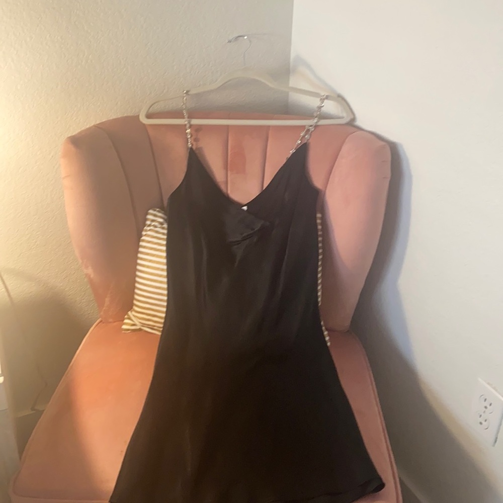Little black dress from Zara w diamond straps. Never been worn & has tags on